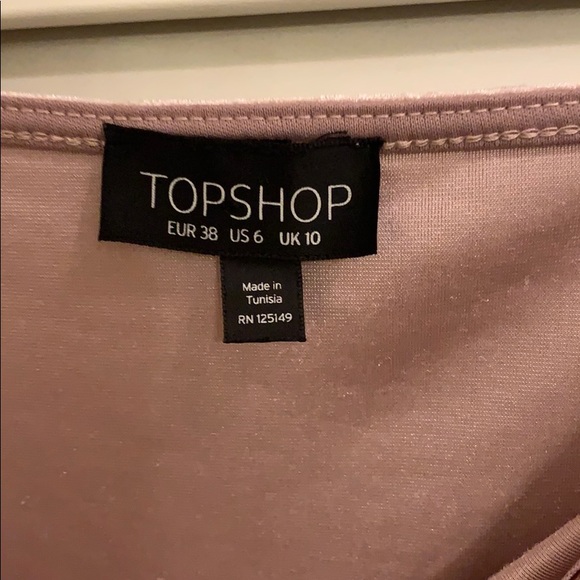 Velvet bodysuit from top shop in pink - Picture 2 of 2